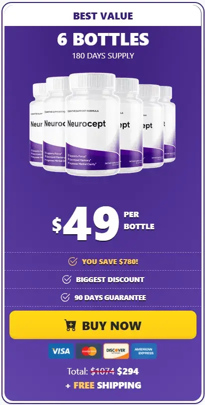 Neurocept 6 bottles offer